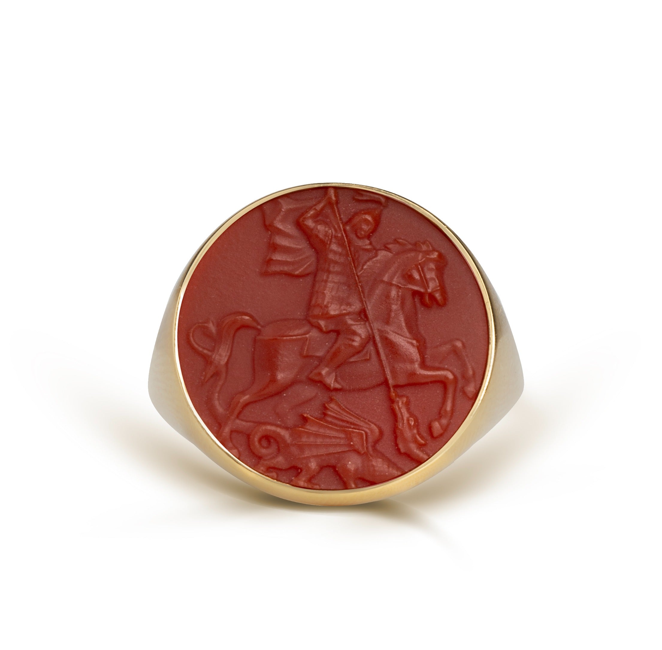 CARNELIAN SAINT GEORGE RING
