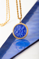 LAPIS LAZULI SAINT GEORGE NECKLACE
