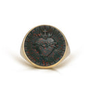 BLOODSTONE SACRED HEART RING