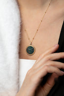 BLOODSTONE SAINT GEORGE NECKLACE