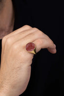 CARNELIAN MICHAEL ARCHANGEL RING