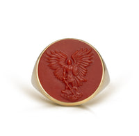 CARNELIAN MICHAEL ARCHANGEL RING