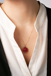 CARNELIAN SAINT GEORGE NECKLACE