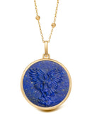 LAPIS LAZULI MICHAEL ARCHANGEL NECKLACE