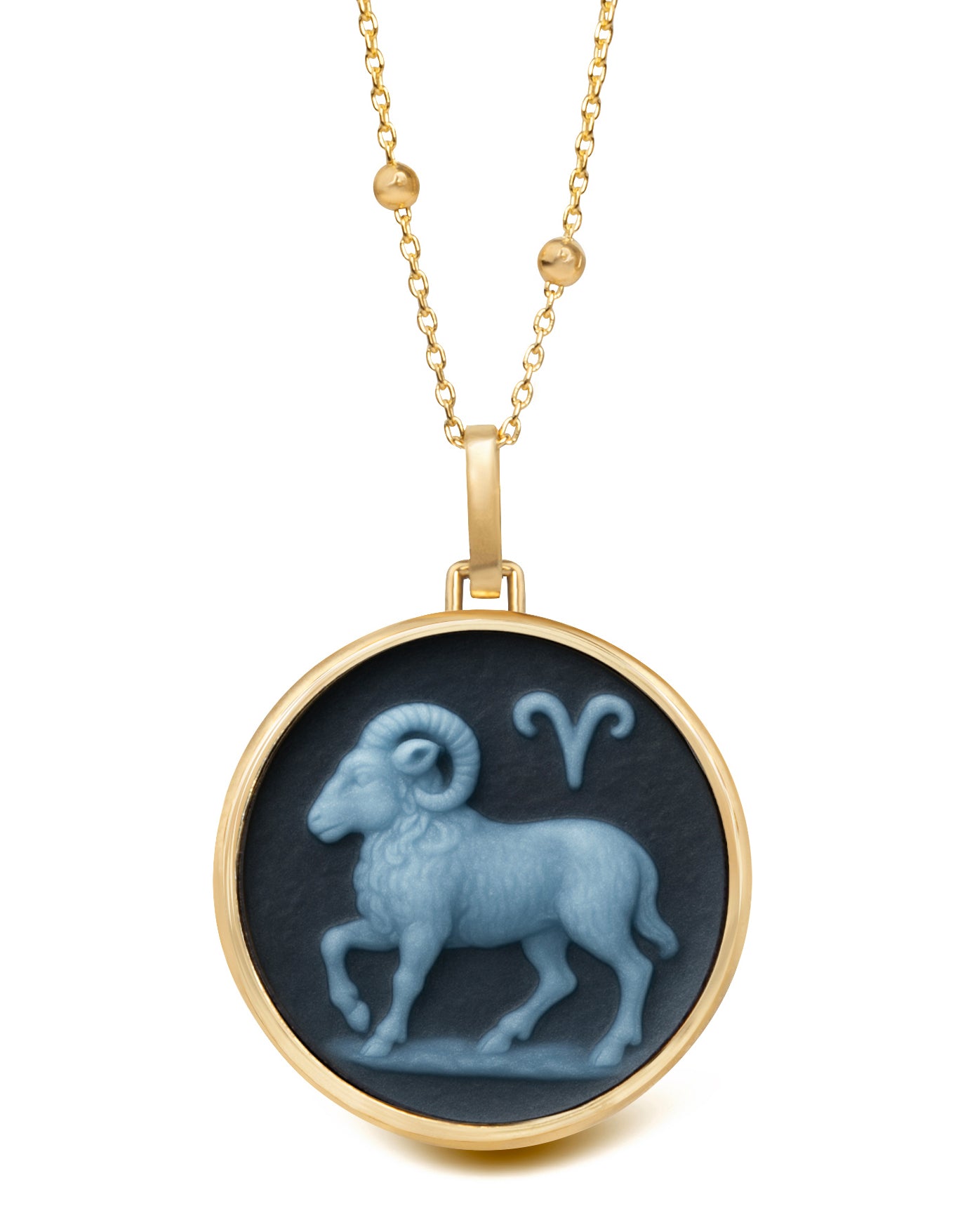 SARDONYX ARIES NECKLACE