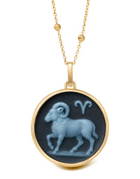 SARDONYX ARIES NECKLACE