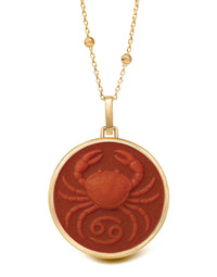 CARNELIAN CANCER NECKLACE