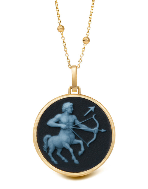SARDONYX SAGITTARIUS NECKLACE