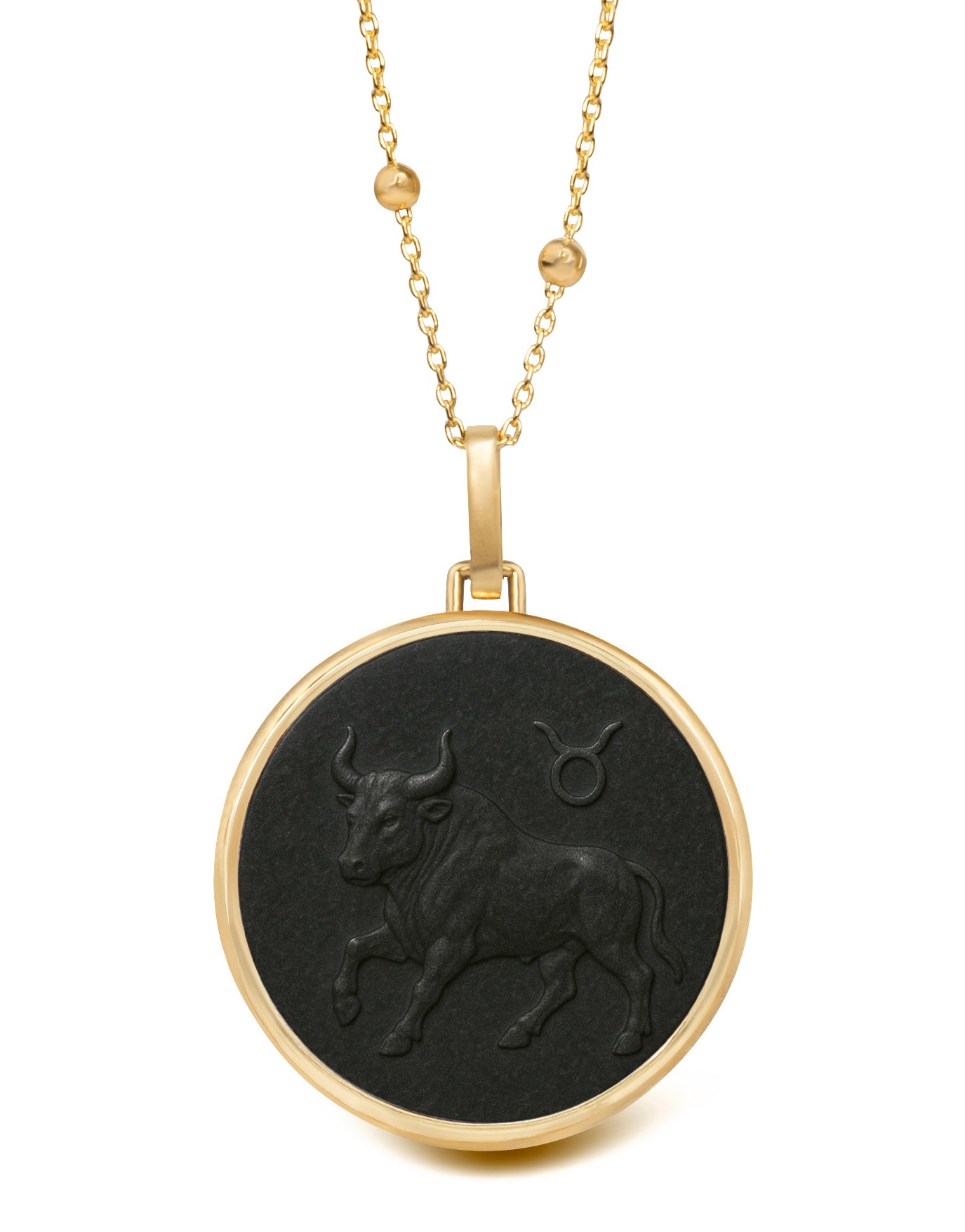 ONYX TAURUS NECKLACE
