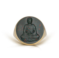 BLOODSTONE BUDDHA RING