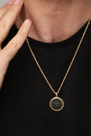 BLOODSTONE SACRED HEART NECKLACE