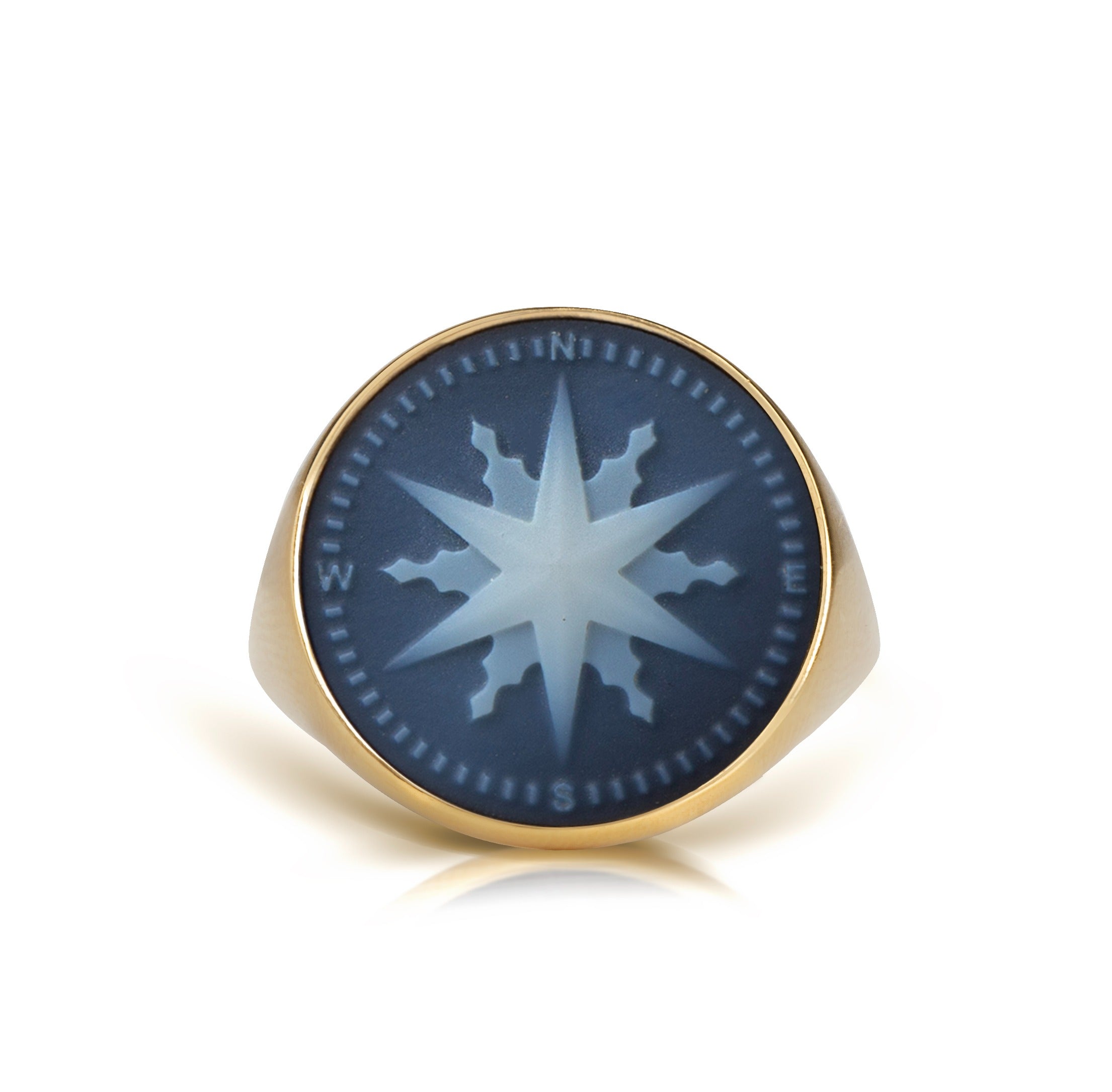 SARDONYX COMPASS RING