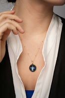 SARDONYX FARAVAHAR NECKLACE