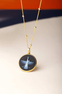 SARDONYX FARAVAHAR NECKLACE