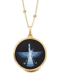 SARDONYX FARAVAHAR NECKLACE