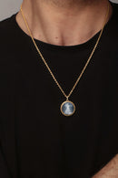 SARDONYX AMERICAN EAGLE COIN NECKLACE
