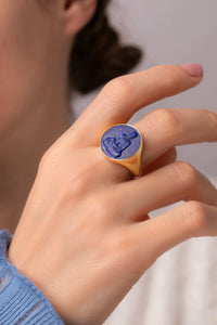 LAPIS LAZULI BUDDHA RING