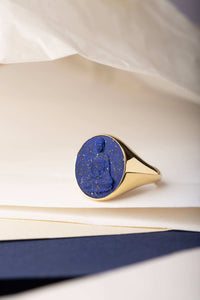 LAPIS LAZULI BUDDHA RING