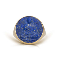 LAPIS LAZULI BUDDHA RING