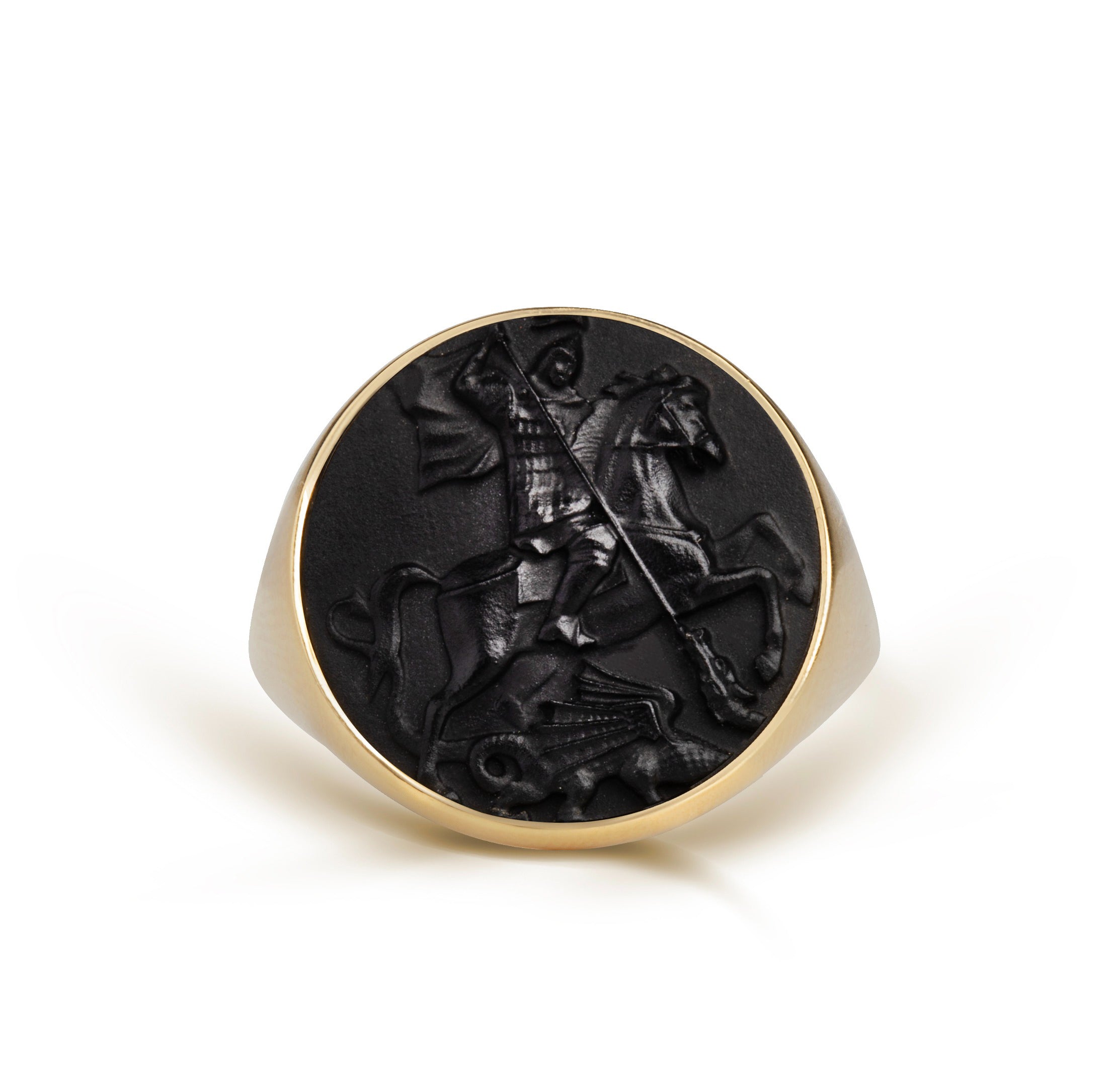 ONYX SAINT GEORGE RING