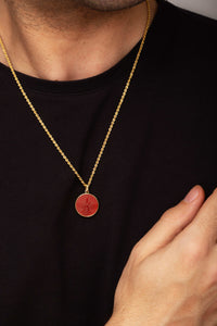 CARNELIAN FARAVAHAR NECKLACE