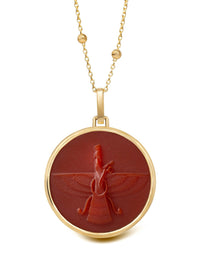 CARNELIAN FARAVAHAR NECKLACE