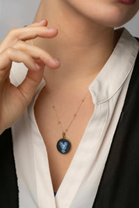 SARDONYX MICHAEL ARCHANGEL NECKLACE