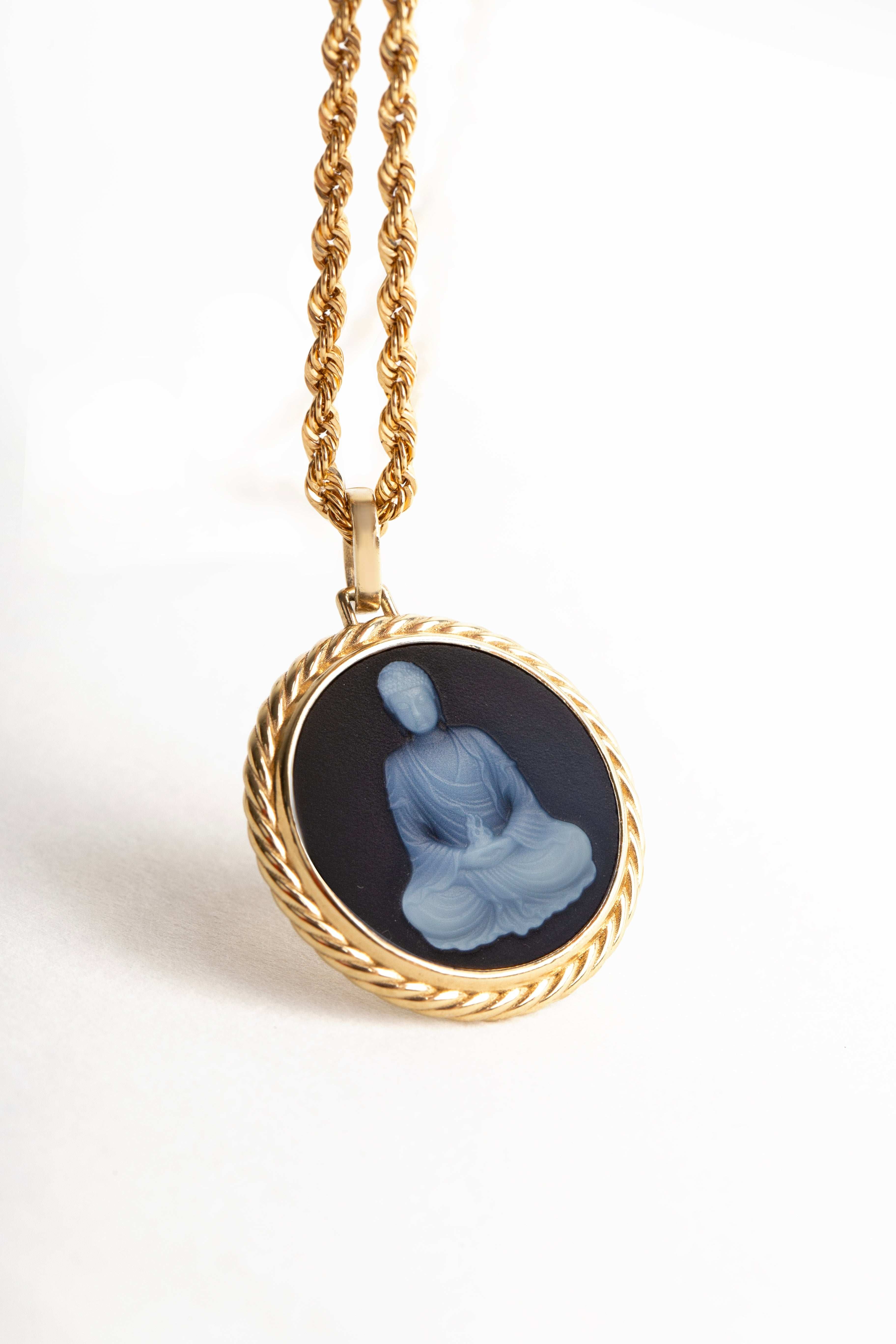SARDONYX BUDDHA NECKLACE