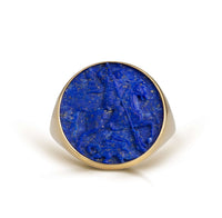 LAPIS LAZULI SAINT GEORGE RING