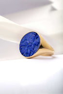 LAPIS LAZULI SAINT GEORGE RING