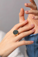 BLOODSTONE SAINT GEORGE RING