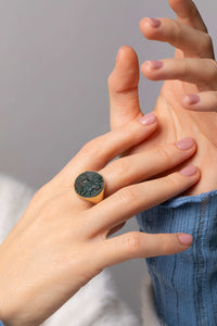 BLOODSTONE SAINT GEORGE RING