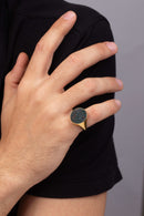 BLOODSTONE SAINT GEORGE RING