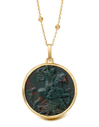 BLOODSTONE SAINT GEORGE NECKLACE