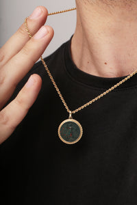 BLOODSTONE AMERICAN EAGLE COIN NECKLACE