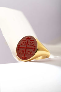 CARNELIAN ICXC NIKA RING