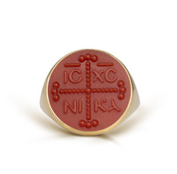 CARNELIAN ICXC NIKA RING