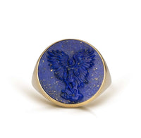 LAPIS LAZULI MICHAEL ARCHANGEL RING