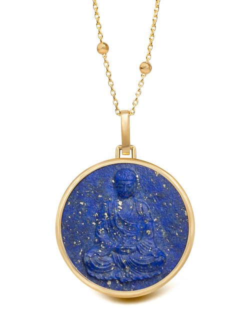 LAPIS LAZULI BUDDHA NECKLACE