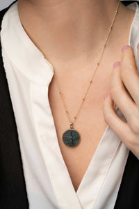 BLOODSTONE FARAVAHAR NECKLACE