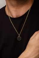 BLOODSTONE FARAVAHAR NECKLACE