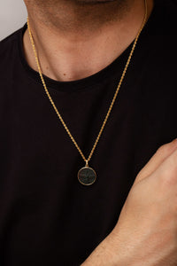 BLOODSTONE FARAVAHAR NECKLACE