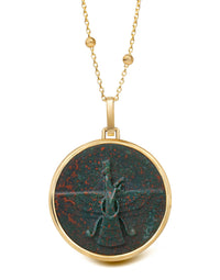 BLOODSTONE FARAVAHAR NECKLACE