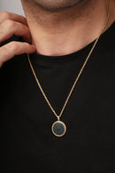 BLOODSTONE LUTHER ROSE NECKLACE