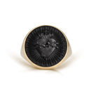 ONYX SACRED HEART RING