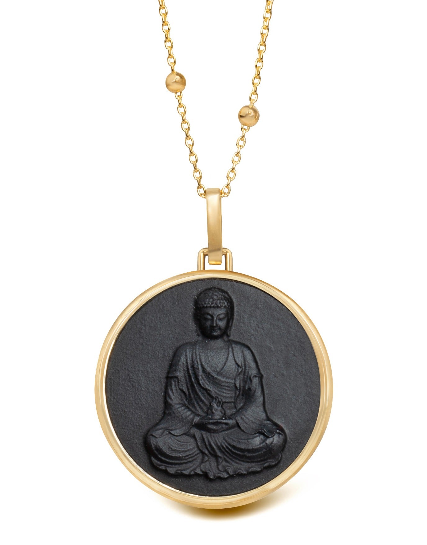 ONYX BUDDHA NECKLACE