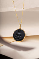 ONYX BUDDHA NECKLACE