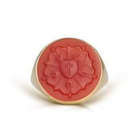 CARNELIAN LUTHER ROSE RING