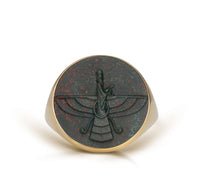 BLOODSTONE FARAVAHAR RING