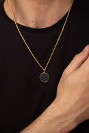 BLOODSTONE ICXC NIKA CROSS NECKLACE